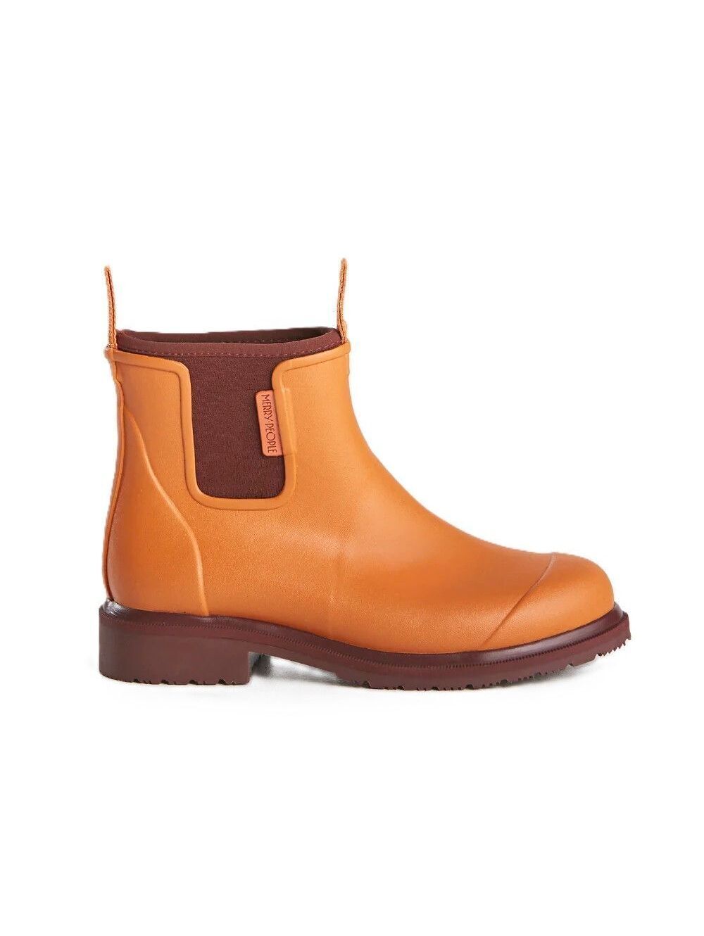 Merry People Bobbi Ankle Boot Orange and Pomegranate Sz 37